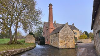 A Picturesque English Autumn Walk in Lower Slaughter Cotswolds [upl. by Elva949]