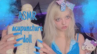 ASMR acupuncture doll fast tapping🩵 [upl. by Irved]