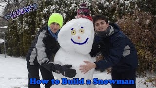 How to Build a Snowman  Frozen Snowman  Merry Christmas and Happy Holidays [upl. by Wylde]