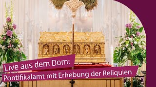 Live Pontifikalamt mit Erhebung der Reliquien des Heiligen Liborius [upl. by Eniarrol]