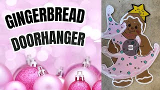 I Made a GINGERBREAD Christmas Door Hanger and Its a Game Changer [upl. by Dillie]