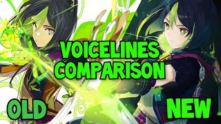 TIGHNARI OLD vs NEW VOICE in 36 update COMPARISON  Genshin Imapct [upl. by Federica]