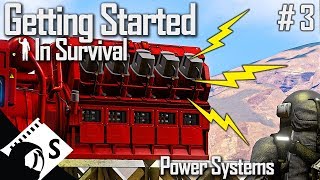 Power Systems  Getting Started in Space Engineers 3 Survival Tutorial Series [upl. by Asirem]