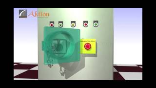 Aktion  Lockout Tagout  Emergency push button lockout device  Demo [upl. by Ahsiekar]