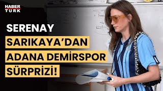 Serenay Sarıkayadan oy kullanırken Adana Demirspor sürprizi [upl. by Neerehs12]