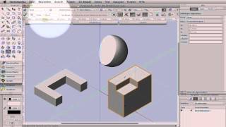 Vectorworks 2014 3D Hohlkörper [upl. by Koh]