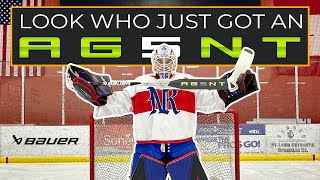 How to Score Goalie Goals with the Bauer Agent Stick [upl. by Lhadnek964]