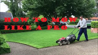 How To Mow A Lawn Like A Pro  Lawn Mowing Tips For A Great Looking Lawn  Lawn Care Tips [upl. by Lathe]