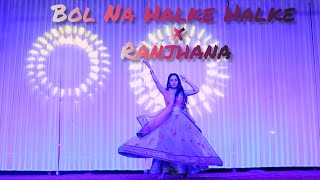 Bol Na Halke Halke x Raanjhanaa Song Dance  Bride SoloBridesmaid  Sangeet Series sangeetdance [upl. by Anelah531]