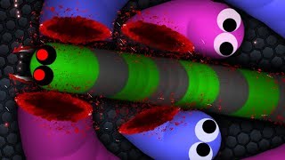 Slitherio 1 BAD SNAKE vs 2 INVASION SNAKES  Epic Slitherio Gameplay [upl. by Paine]