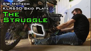 SW Motech skid Plate KLR 650 Install  WATCH BEFORE YOU BUY  Island ADV [upl. by Emyle]