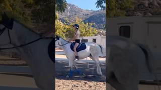 First time cantering bareback fypシ゚viral horse ottb horseenthusiast equestrian horsefan [upl. by Dusza]