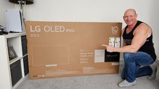 LG C3 OLED unboxing setup amp demo [upl. by Hegyera]