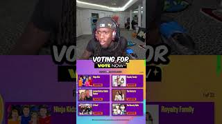 Kai Cenat votes FGTeeV for Nickelodeon 2024 Kids Choice Awards [upl. by Norrek]