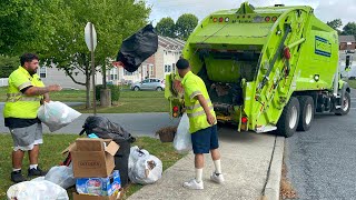 Pennsylvania Garbage Trucks In Action [upl. by Naquin773]