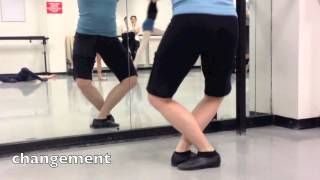 Assemblé  Sissonne Fermé ballet class tutorial beginner [upl. by Janene387]