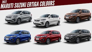 2022 Maruti Suzuki Ertiga  All Colour Options  Images  AUTOBICS [upl. by Sisely]