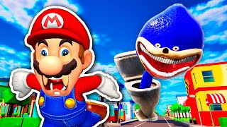 Mario Plays SKIBIDI TOILET SHIN SONIC TAPES 2 MOD DLC UPDATE [upl. by Rodd768]