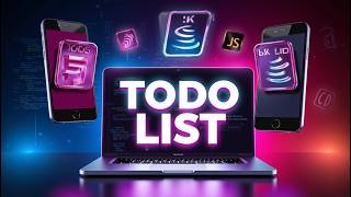 Todo List App with Amazing UI in HTML CSS and JavaScript  Local Storage in JavaScript [upl. by Minny]