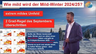 Winter 202425 Wie mild wird der MildWinter Vorgeschichte amp Regen sprechen gegen kalten Winter [upl. by Anivek72]