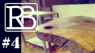 Table de chevet en metal et bois  DIY  ⓇⒷ [upl. by Idroj]