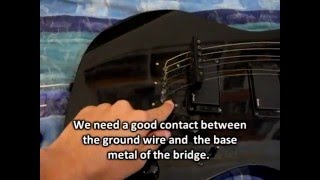 Fixing guitar ground noise problems on an Ibanez  Easy fix [upl. by Salguod]