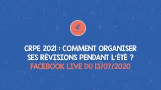 CRPE 2021 ～ COMMENT ORGANISER SES RÉVISIONS PENDANT LÉTÉ [upl. by Zimmerman]