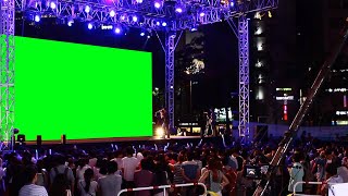 Concert Stage amp Crowd with Green Screen Backdrop [upl. by Wren]