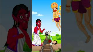 Jai Shree Ram 🚩🙏 Bajrangbali 🔱 Hunuman shorts cartoon video [upl. by Airetal]