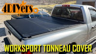 How to Install an Alumium Trifold Tonneau Cover from Worksport [upl. by Nuhsyar513]