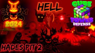 Hallows Mightquot Hell Hades Pit 2 Cube Defense Halloween Event 2024 [upl. by Yekram136]