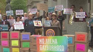 No Arena Gayborhood group joins Chinatown advocates to oppose Center City 76ers arena [upl. by Ynoffit964]