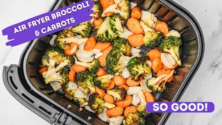 Air Fryer Broccoli And Carrots [upl. by Anaicul]