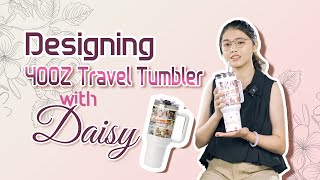 Mastering Sublimation How to Design for a Stunning 40oz travel tumbler  Designer Share [upl. by Anima]