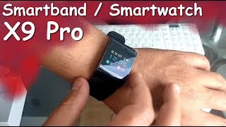 X9 Pro  Smartband ou Smartwatch LINDO e a prova dágua [upl. by Enyar633]