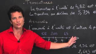 Arrondis et troncatures  Nombres décimaux  Maths 6e  Les Bons Profs [upl. by Esiuolyram]