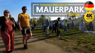 The Worlds Coolest City Park 🇩🇪 Mauerpark Virtual Walking Tour BERLIN 4K [upl. by Etirugram]