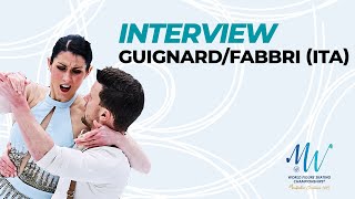 Interview Charlene GuignardMarco Fabbri ITA  Montpellier 2022  WorldFigure [upl. by Sivam378]