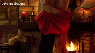 Couple making Love in front of Fire Romance Kissing Passionate Love [upl. by Yht]