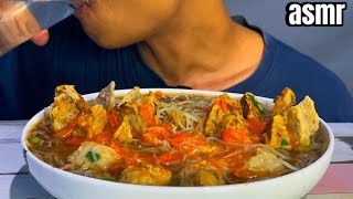 ASMR BAKSO  MUKBANG INDONESIA ASMR asmrsounds asmreating bakso [upl. by Alhsa24]