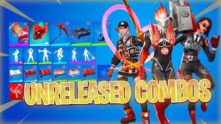 Combos With Unreleased Fortnite Skins Koi Kingdom Pack 17 [upl. by Nilde]