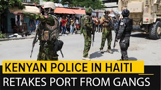 Kenyan Police fierce gunfight with Gangs in Haiti to Retake main Port [upl. by Albur]