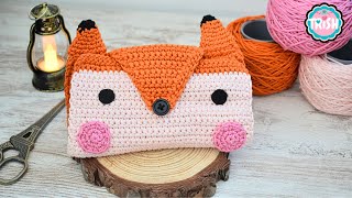 🦊🦊ESTUCHE PARA TUS AGUJAS DE GANCHILLO es una preciosidad y se teje con puntos BÁSICOS 🦊🦊 [upl. by Yunick]