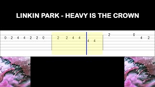 Linkin Park  Heavy Is the Crown Easy Guitar Tabs Tutorial [upl. by Goda]