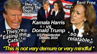 donald trump and kamala harris debate was so UNHINGED 😂🫠 biggest fails lies amp funniest highlights [upl. by Aehcsrop962]