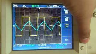 lab of astable multivibrator using opamp [upl. by Ttayh]