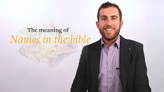 The meaning of names in the Bible  Learn Biblical Hebrew from Professor Lipnick CTA2 ES [upl. by Collete548]