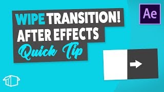 Layer Wipe Transition  After Effects Tutorial Quick Tip [upl. by Ecnerrat]