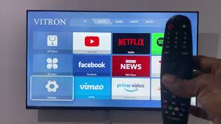 VITRON Smart TV How to Connect Setup to WiFi Network  Fix Check Network Connection 100 Works [upl. by Binny919]