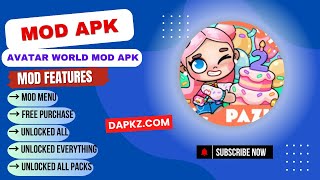 Avatar World Mod Apk 1119 Mod Menu  Free Purchase  Unlocked All Packs [upl. by Ymij]